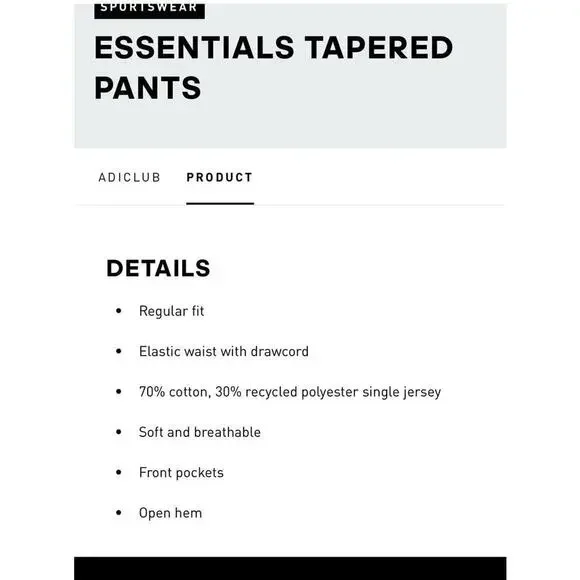 Mens Gray Joggers Adidas Size Large Heather Gray Jersey Light Weight - Picture 12 of 14